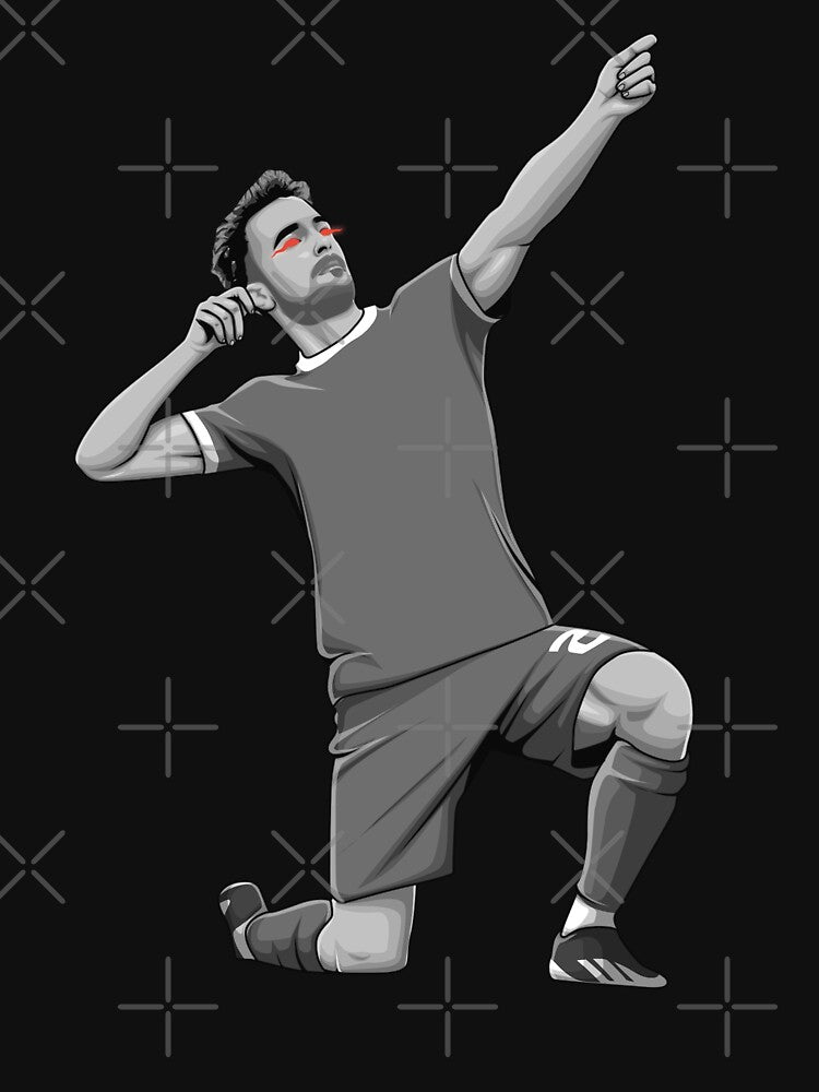 Diogo Jota Black and White Version by Aldduardo