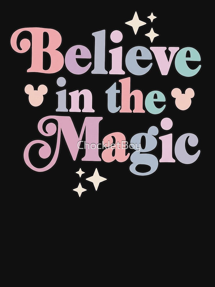 FRYAID Magical Shirt Women Believe in The Magic Tshirt Kingdom Castle Tie Dye Tee Family Holiday Vacation Short Sleeve Tops by ChockletBoy