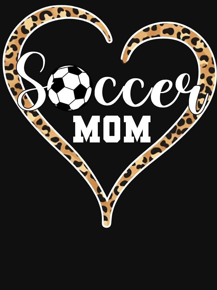 Leopard Heart Print Soccer Mom Heart by LashondaGreen89