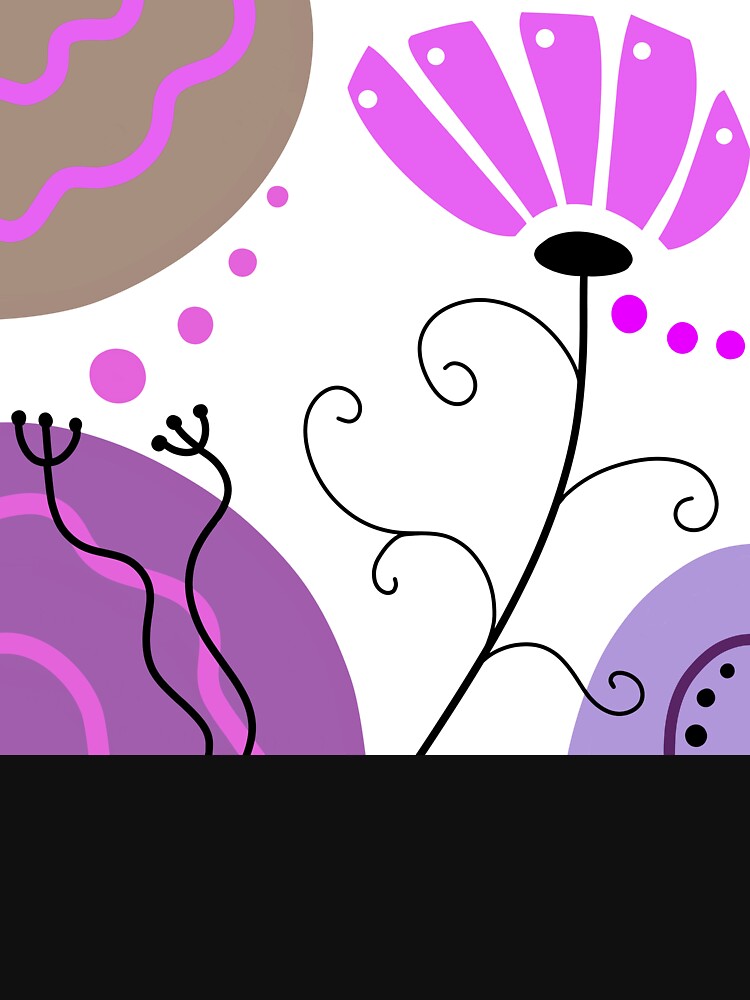 Purple Whimsical Boho Design by Sartoris Art