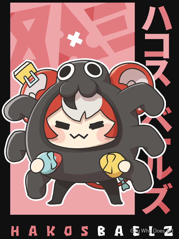 Hakos Baelz Chibi Chaos Girl | Hololive EN VTuber Fan Art by Guy Who Does Art
