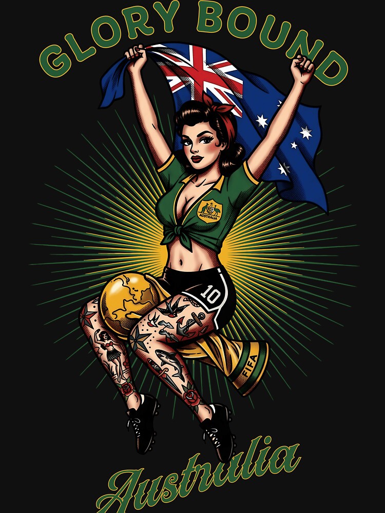 Glory Bound Aussie Soccer Pinup World cup 2026 by Fictional Ink Society