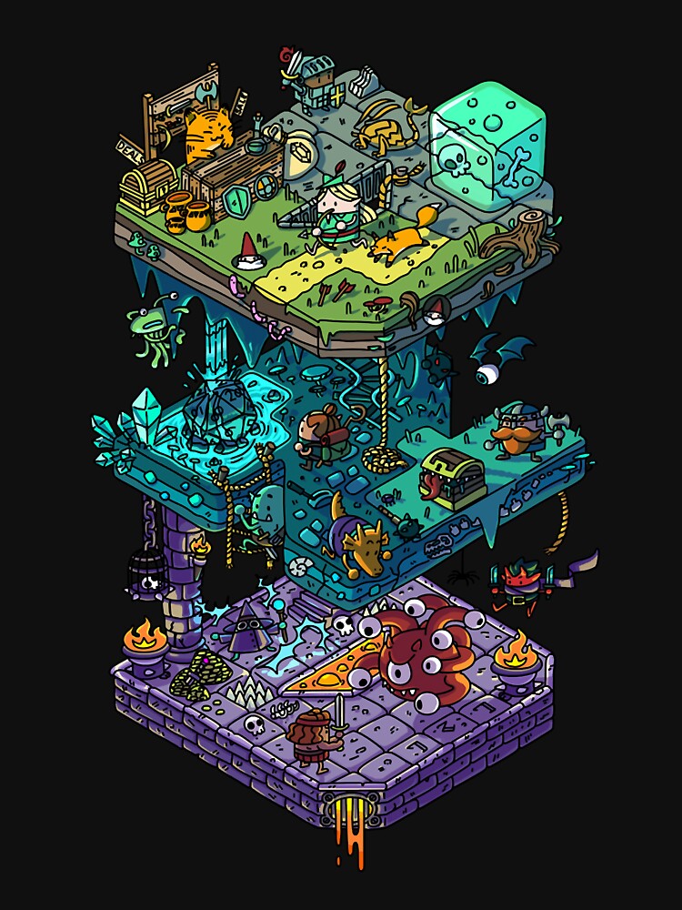Dungeons and isometric dragons by KhireeSmith