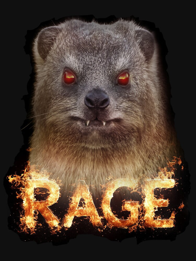 Rage Rock Hyrax In Flames by mrhyrax