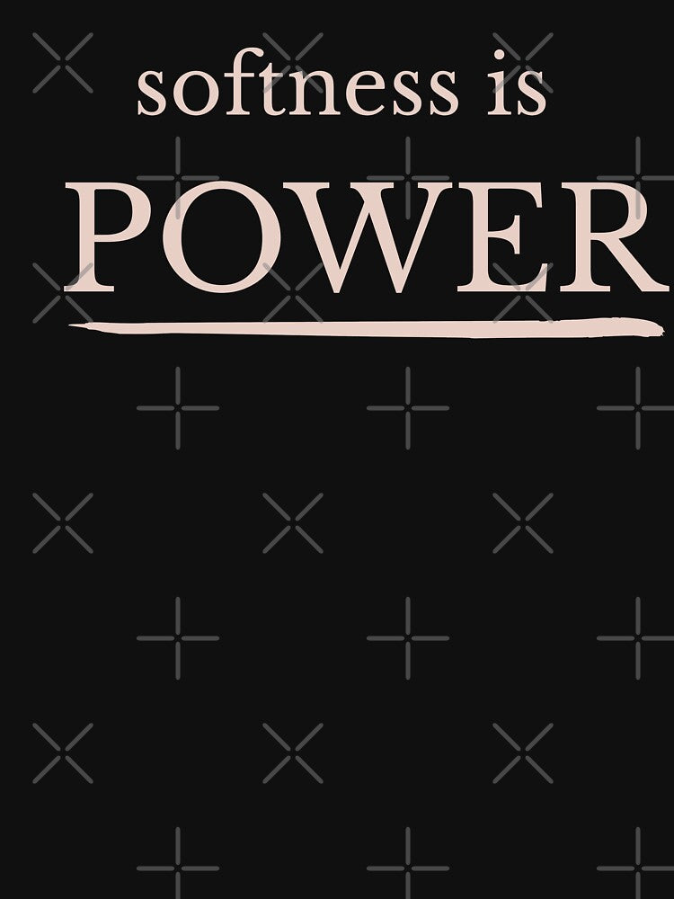 Softness Is Power Minimalist Statement Design by Minimalist Typography