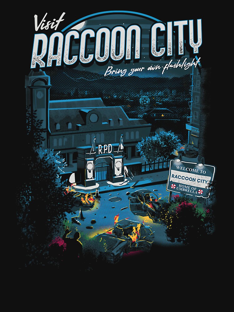 Visit Raccoon City Bring Your With Plashlight by Saroj Nepal