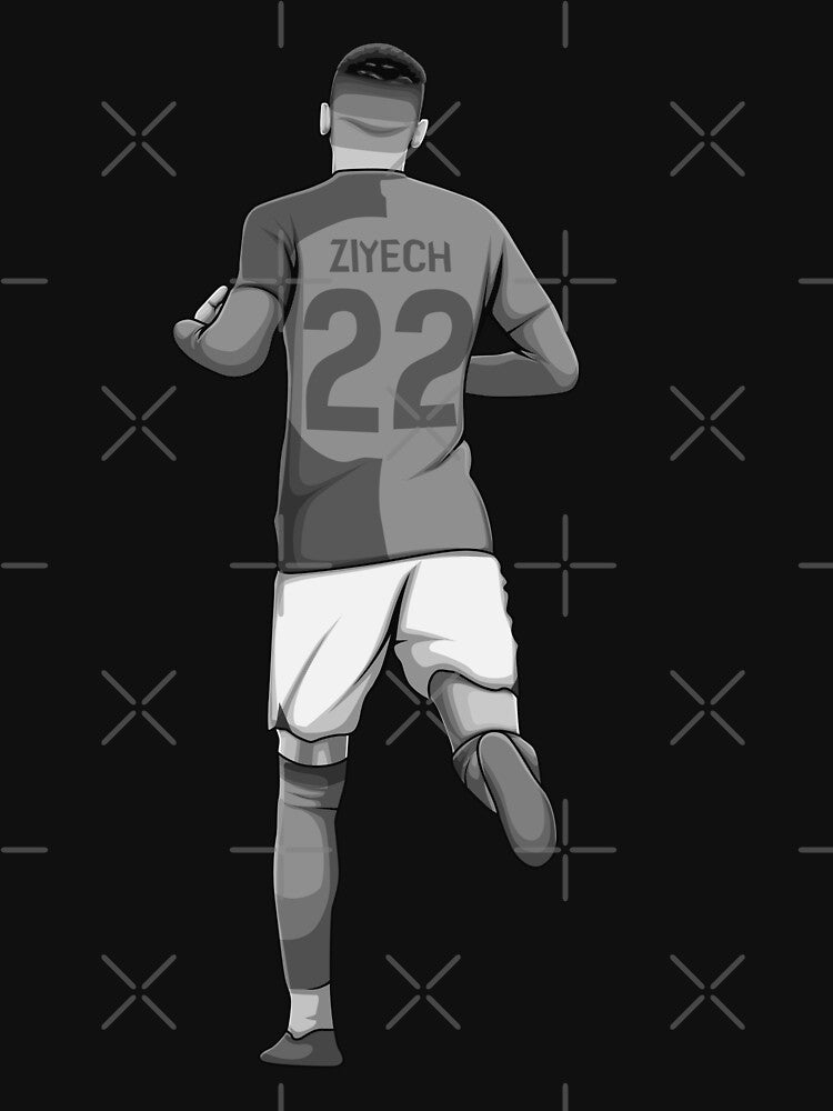 Hakim Ziyech Black and White Version by Aldduardo