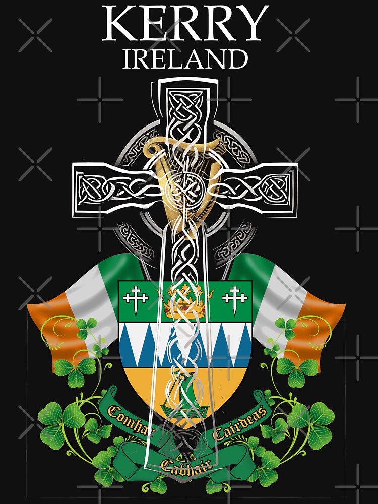 ✅ Kerry Ireland Irish Celtic Cross & Crest by REAL IRISH GIFTS