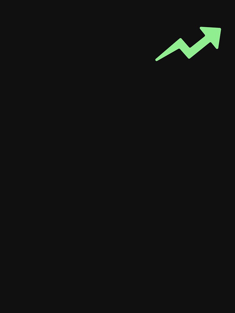 TRENDING UP ARROW (LIGHT GREEN) by Top10Designs