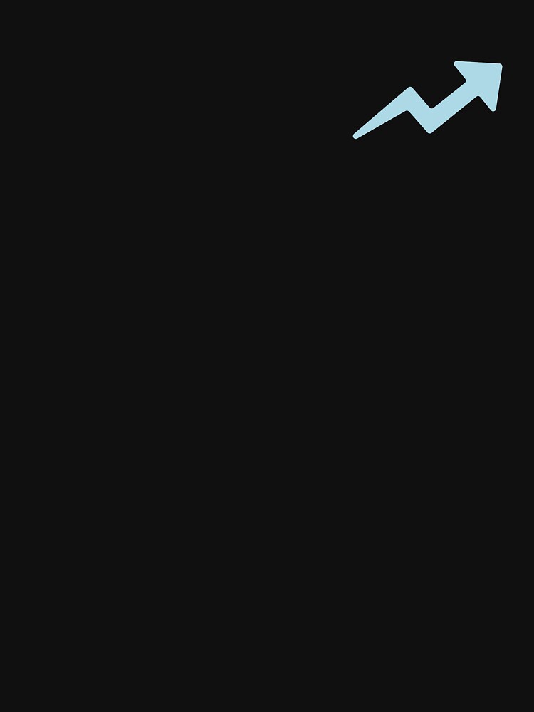 TRENDING UP ARROW (LIGHT BLUE) by Top10Designs