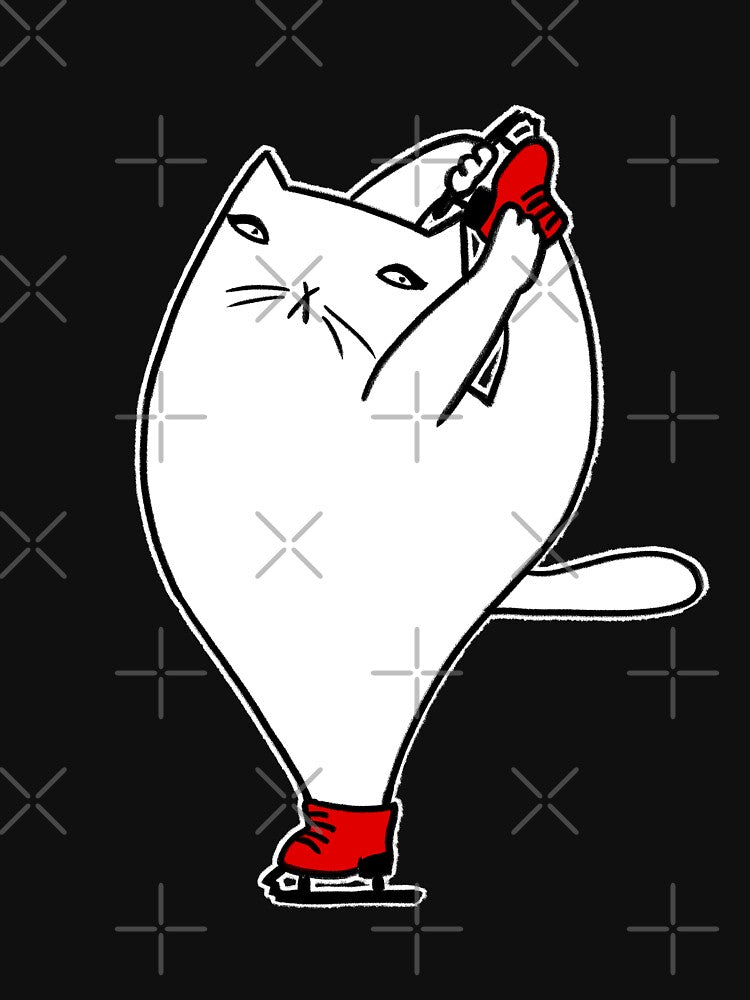 Figure skating cat by eri-morie