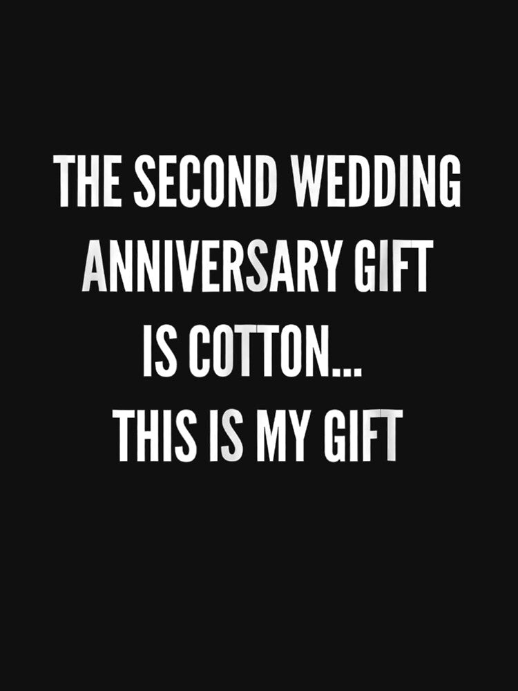 2nd Wedding Anniversary Cotton Him Husband Her by LucaAndreien