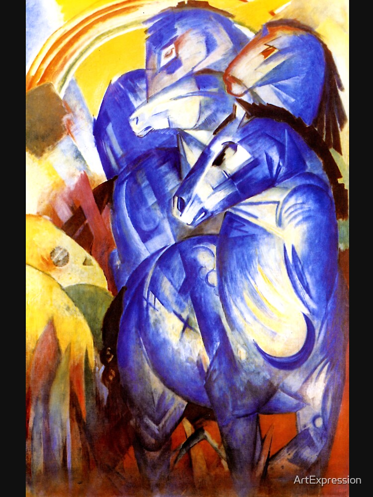 Franz Marc - The Tower of blue Horses by ArtExpression