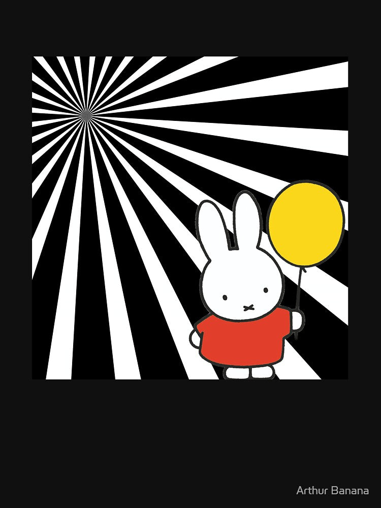 Rabbit with Balloon by Fuzzdandy Designs