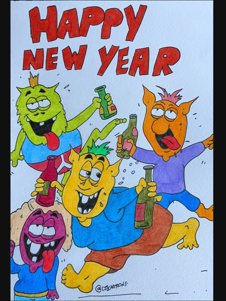 Happy new year misfits Premium Scoop by scerboeqpu