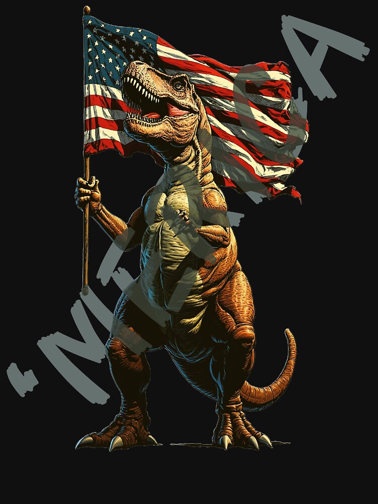 USA MERICA Dinosaur by Inklivion