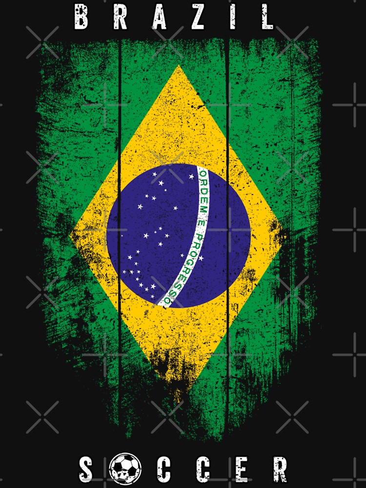 SOCCER TEAMS VERTICAL FLAG - BRAZIL - Fans and Teams for Men and Women T-shirt by wallsandpatts