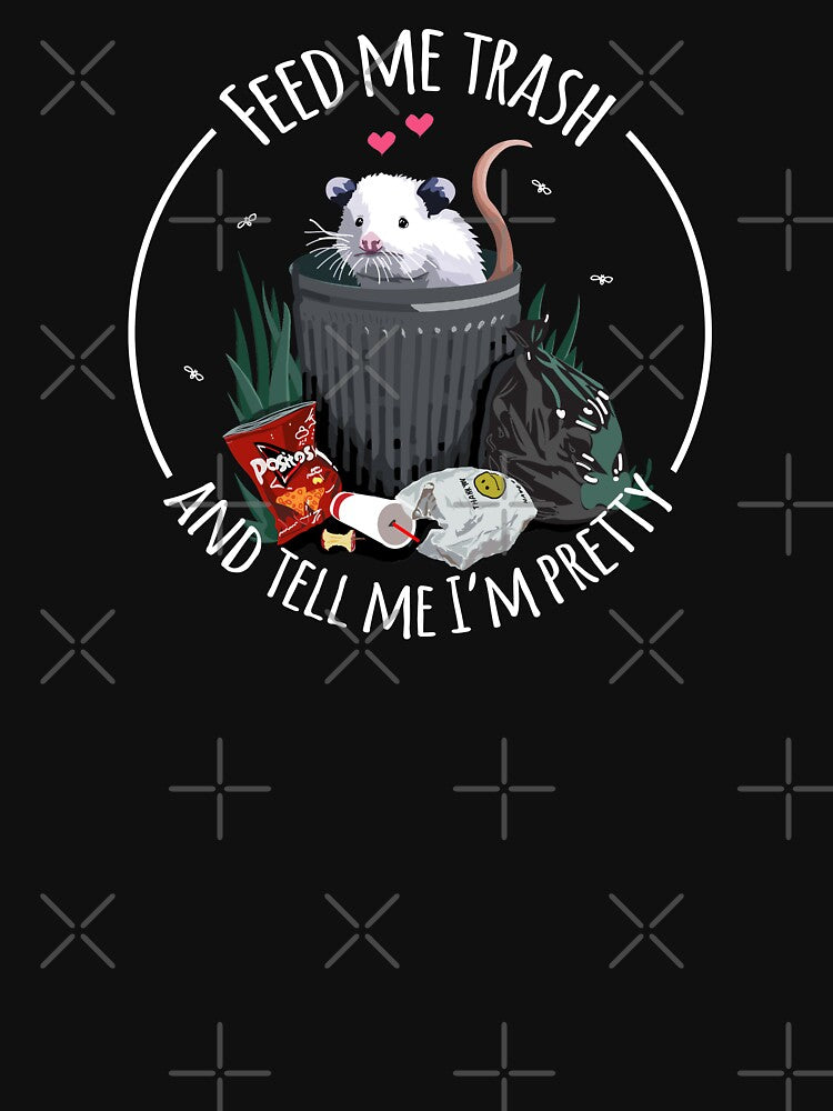 Feed Me Trash Possum Opossum Cute Funny Trash Cat by BoyPilot Goods
