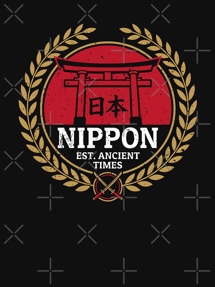 Nippon Japan Heritage Torii Samurai Crest by crouchingpixel