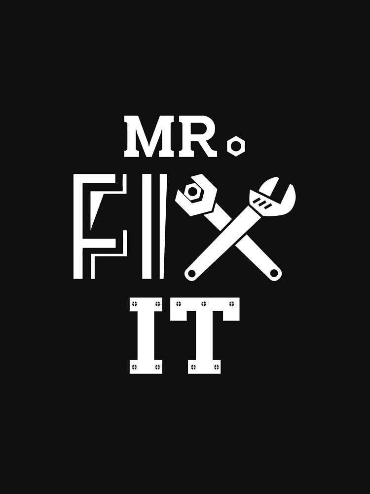 Mr. Fix It With Tools Handy Man Carpenter Dad Long Sleeve T-Shirt by ribbinjunk