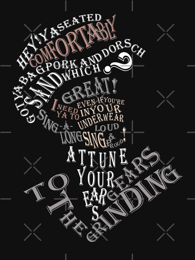 Steam Powered Giraffe Slim Fit, Womens Graphic, Black, Trending, Good Idea by HALLHOCLA