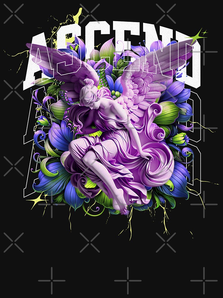 Colourful Angel Graphic Hoodie by TheInnerIndigo