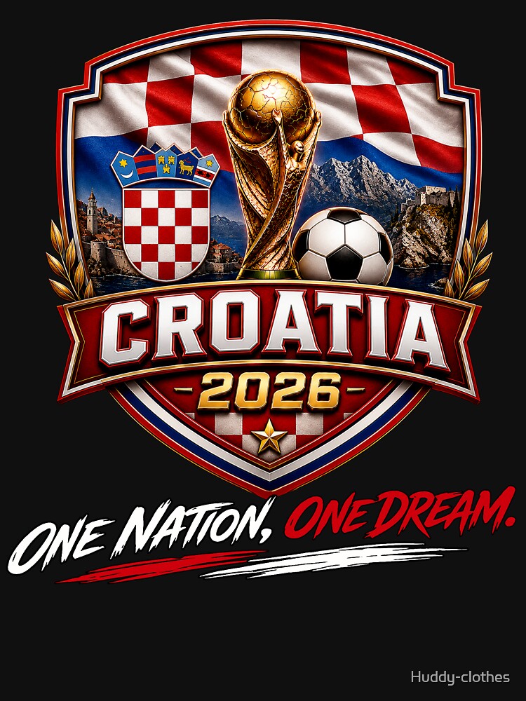 Croatia 2026 Football Supporter | U Boj U Boj Hrvatska | Croatia Football Pride | Croatian Soccer Fan Shirt by Huddy-clothes