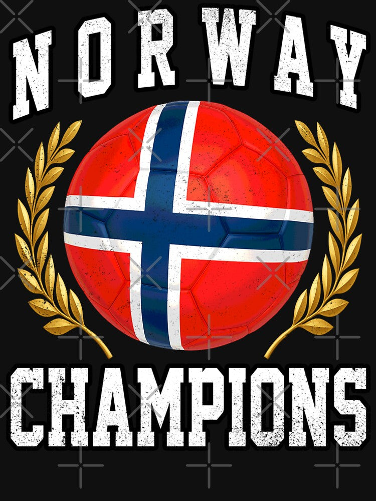 SOCCER BALL FLAG CHAMPIONS - NORWAY - Fans and Teams for Men and Women T-shirt by wallsandpatts