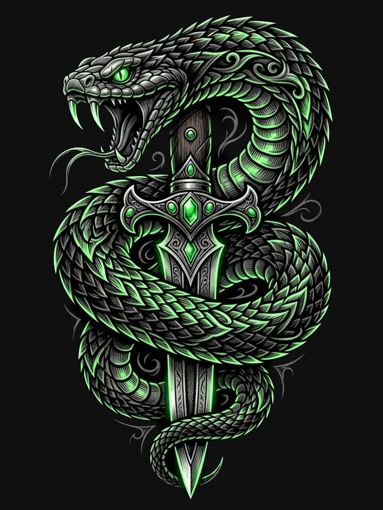 Snake & Dagger Street Design by Stickersdevelop