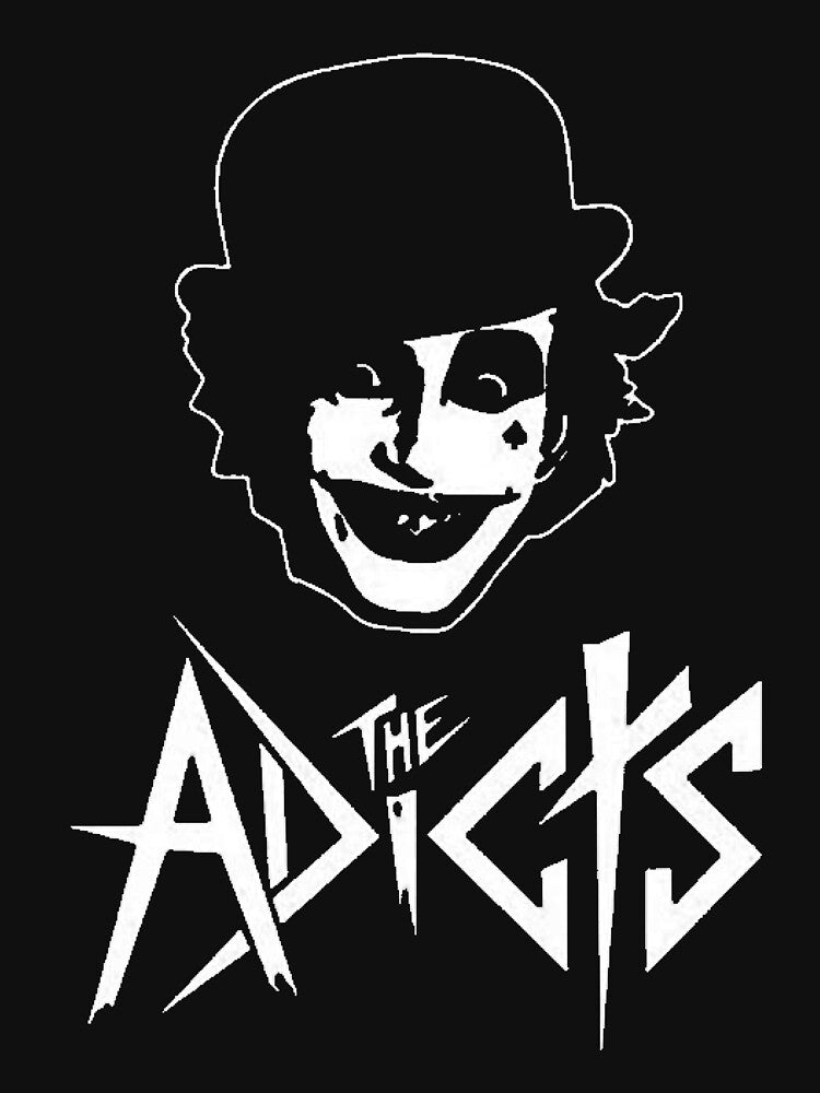 The Adicts Black and White Punk Shirt — UK Punk Rock Droog Aesthetic Band Tee by Cat-butt-shirts