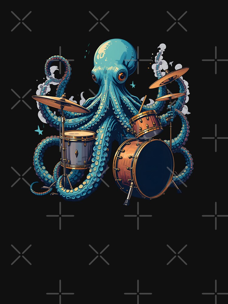 Octopus Drummer by Aekalak17