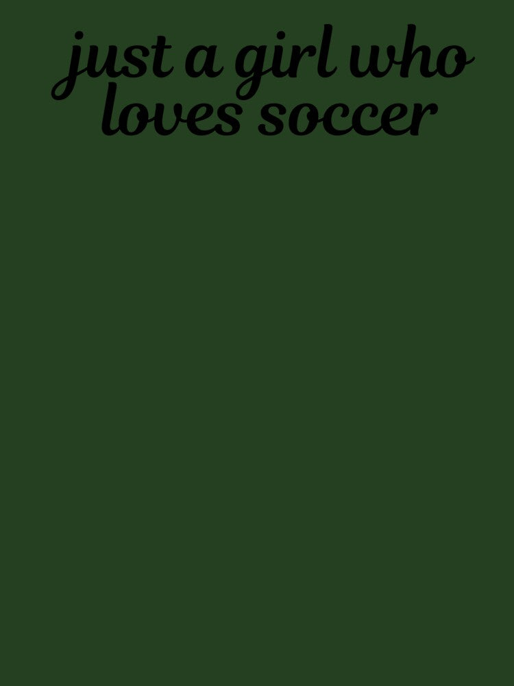 Just A Girl Who Loves Soccer Lover Sports Lover by CCKimShop