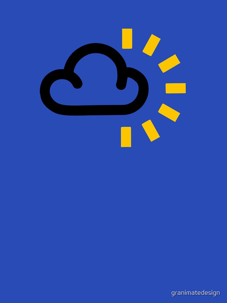 Sunny Sun, Weather Forecast Symbol - Sunshine Weather Forecaster TV News Signs, Unusual, Retro, Different Design by granimatedesign