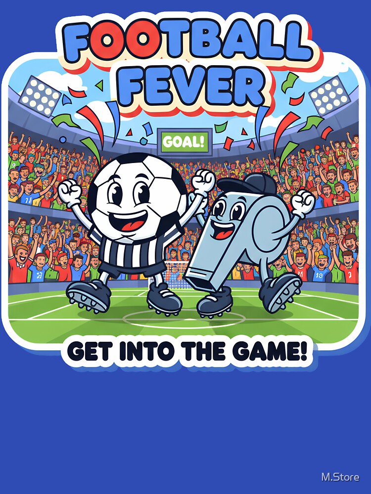 Football Fever - Get Into The Game Cute Soccer Cartoon by M.Store