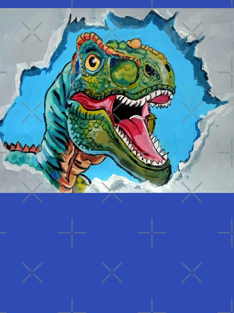 Bursting Through: The Roaring Dino. by fbtrisha