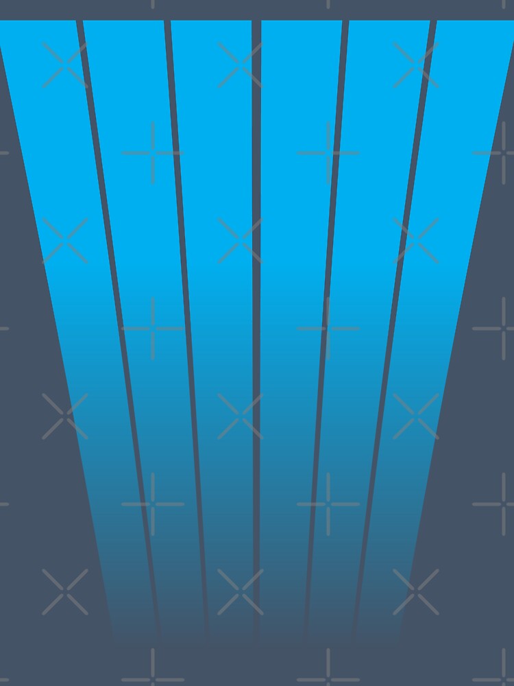 MINIMALIST GEOMETRIC VERTICAL LINES DESIGN - BLUE by CuPensky