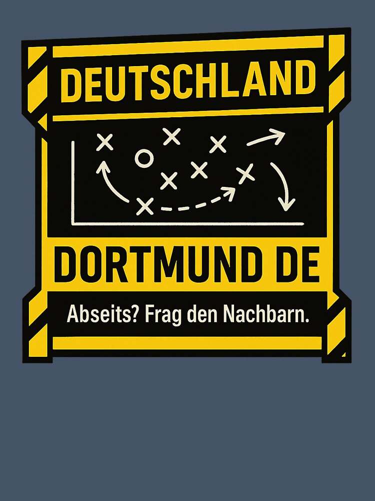 Yellow-Wall Playbook — Deutschland Dortmund DE Fan Graphic by POD DYNASTY | Original Print On Demand T-Shirt Graphics