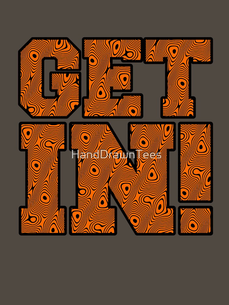 Get In! Tiger Stripe Swirl by HandDrawnTees