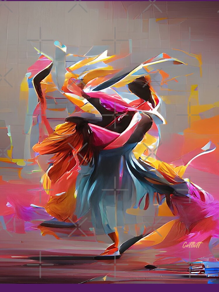Dancers - Modern Abstract Art - Dance by CattlettArt