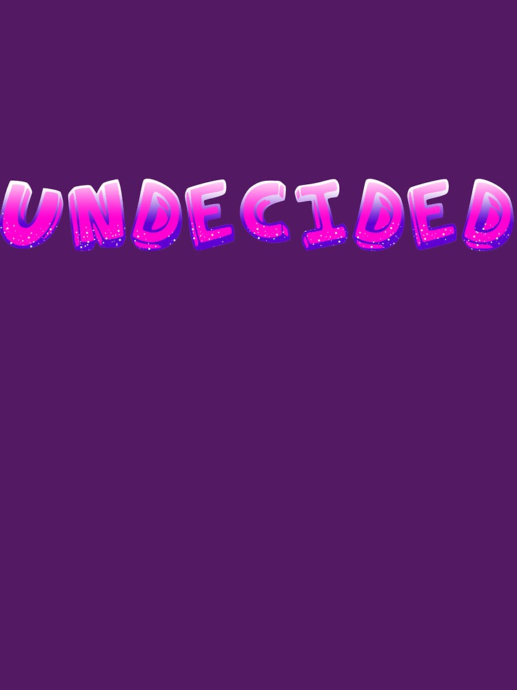 Undecided cool t-shirt design by Habman