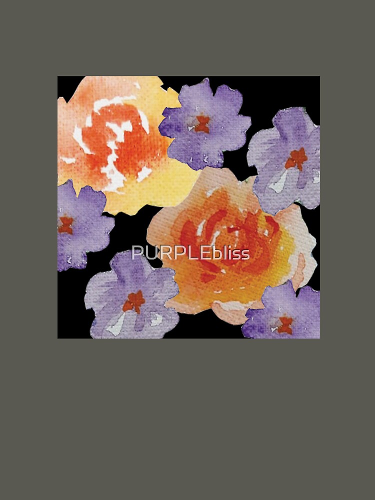 Oversized watercoloured florals by PURPLEbliss