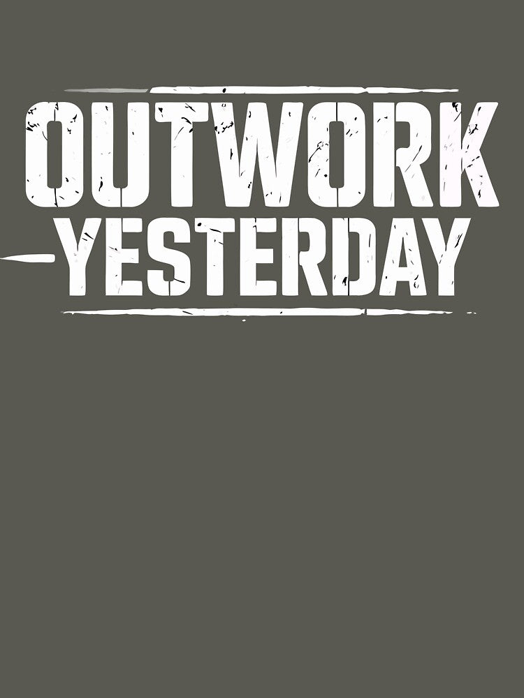 Outwork Yesterday Daily Grind Gym Motivation by athenaVart