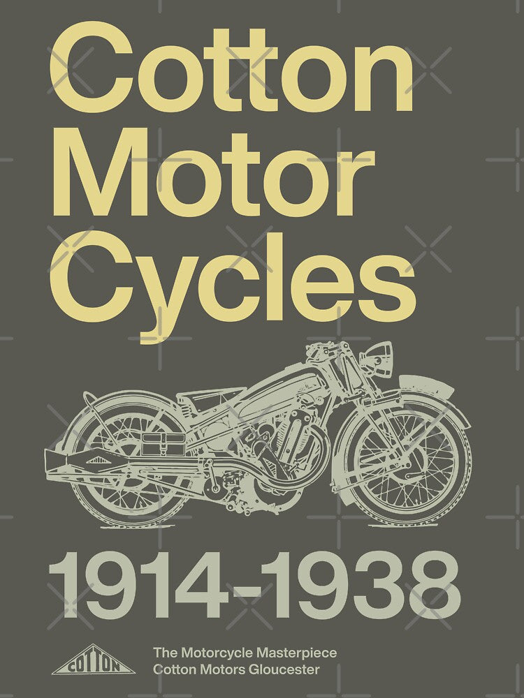Cotton Motorcycles Gloucester 1914 - Helvetica by IronFlyers