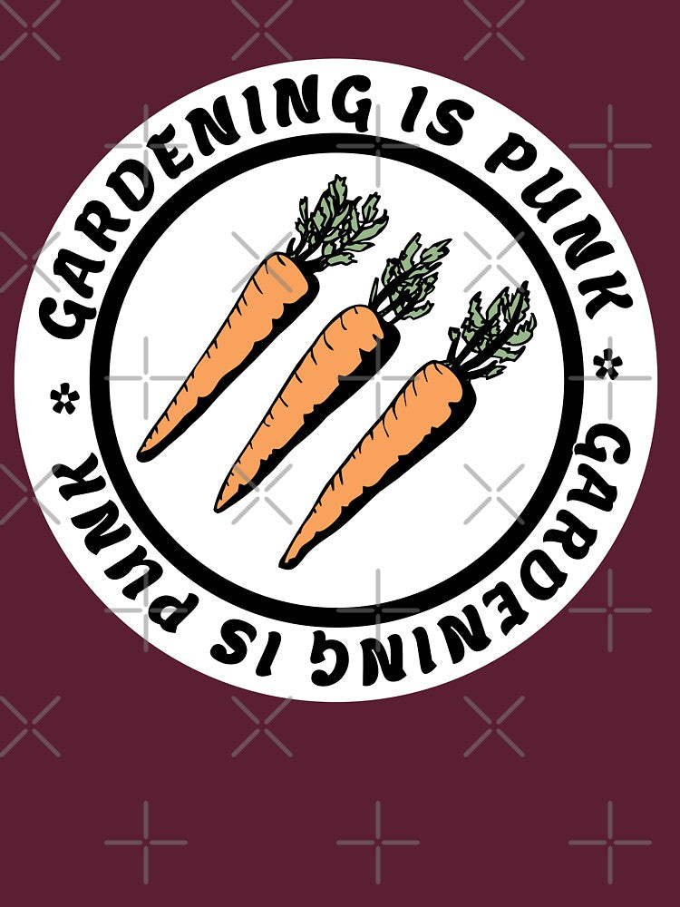 gardening is punk | antifascist 3 arrows | carrots by craftordiy.art