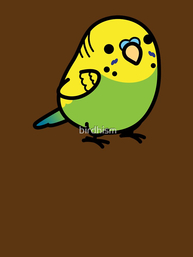 Chubby Green Budgie Male by birdhism