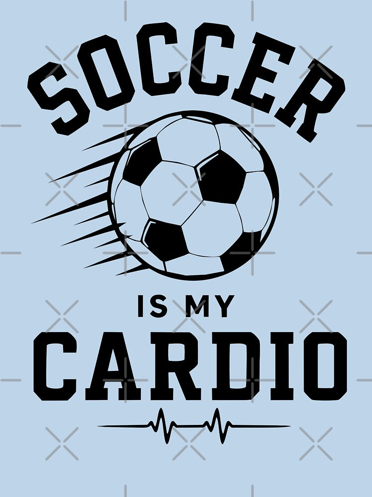 Soccer Is My Cardio | Funny Soccer Player Sports Design by pixiedustpaint