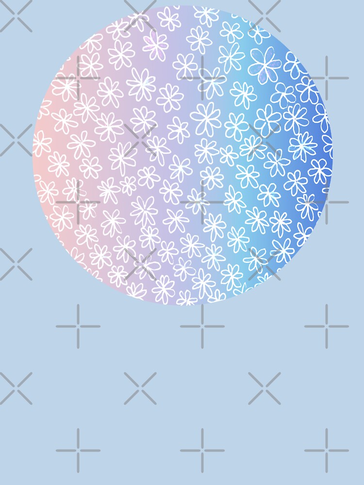 floral and glamour circle pattern | soft purple floral pattern by lausn