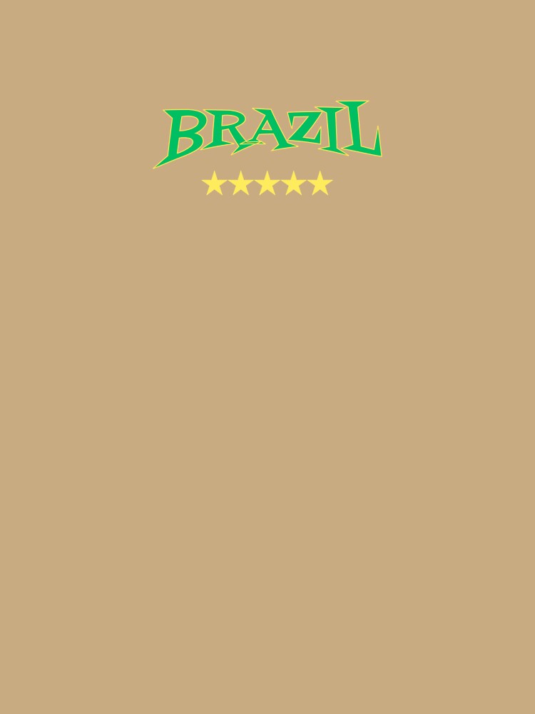 Brazil Football Gold Stars Vintage Jersey by KAWAII STUDIO NB