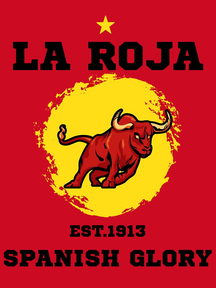 La Roja Spanish Bull Football Fan Graphic by WildTrace