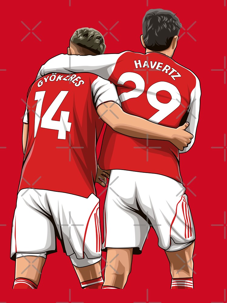 Viktor Gyokeres and Kai Havertz by Aldduardo